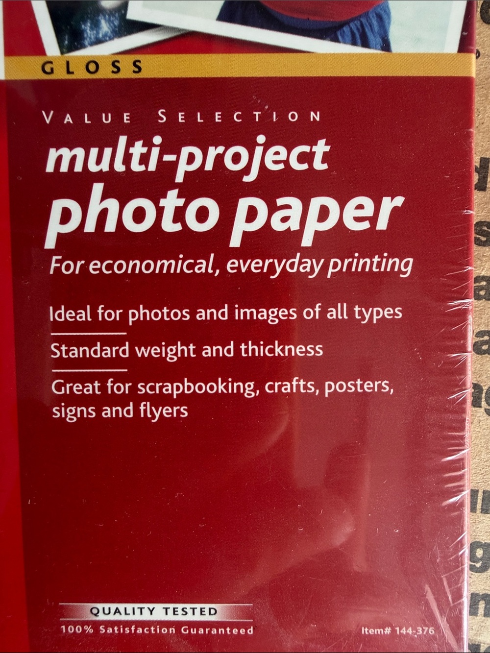 Gloss Multi-Project Photo Paper - Red - Picture 5 of 6